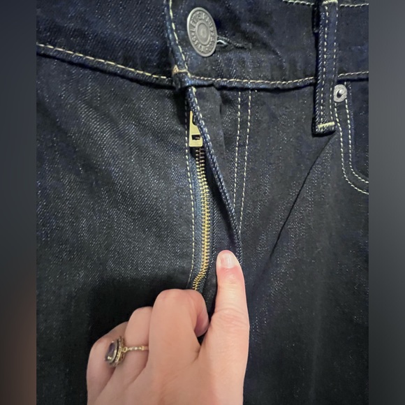 Levi’s 502 Mens Dark Denim Jeans 36 x 30 - Picture 4 of 10